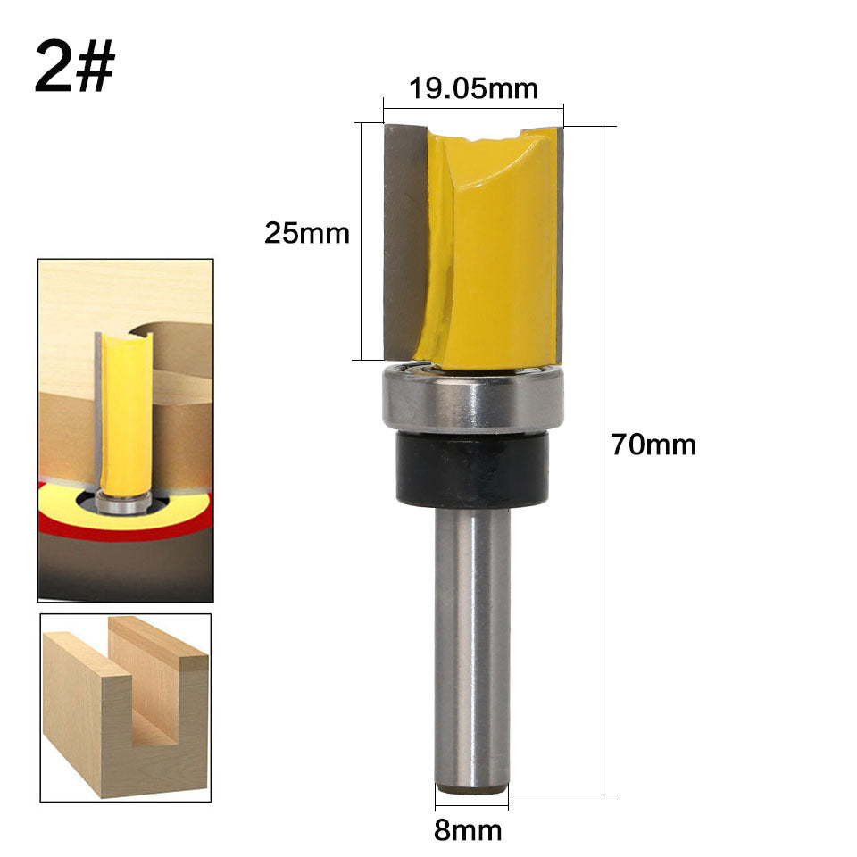 Straight edge copy milling cutter