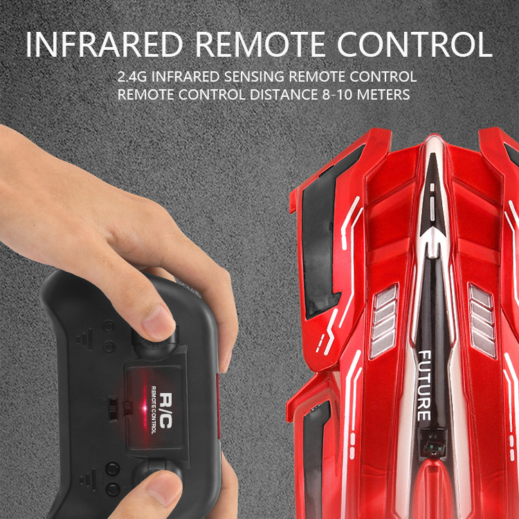 Wall And Ground Dual-Purpose RC Car, 360  Rotating RC Stunt Car, Toys For Boys Aged 8 And Above, Rechargeable Toy Car With Headlights, The Best, Birthday Gifts