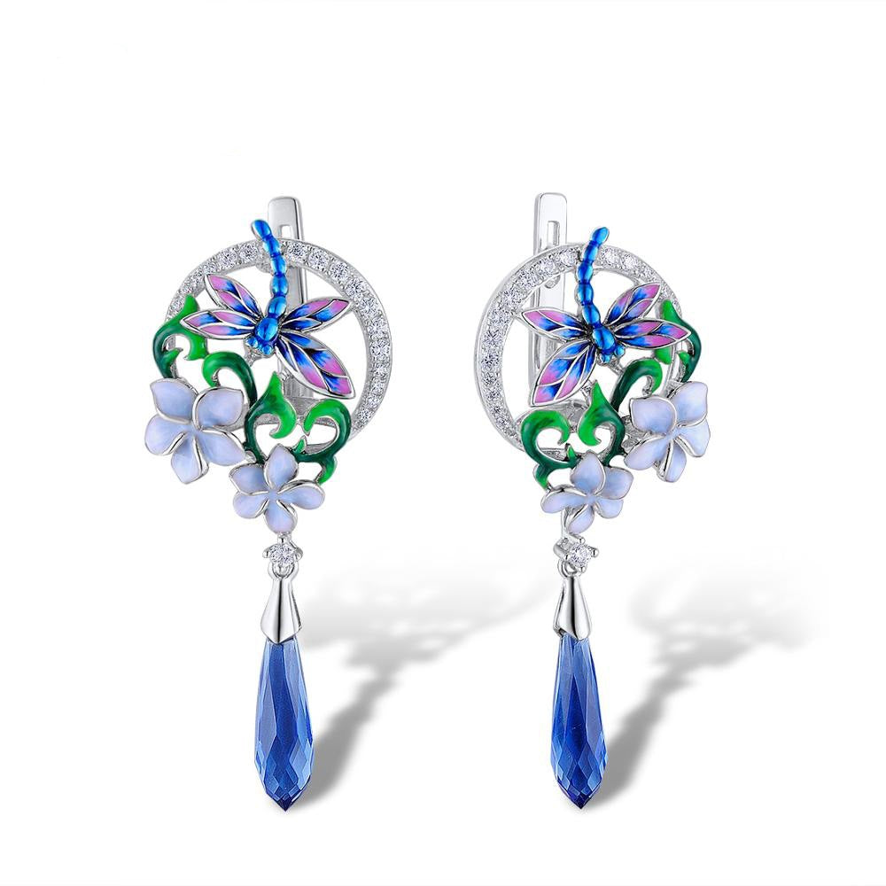Blooming Flower Shaped Earrings