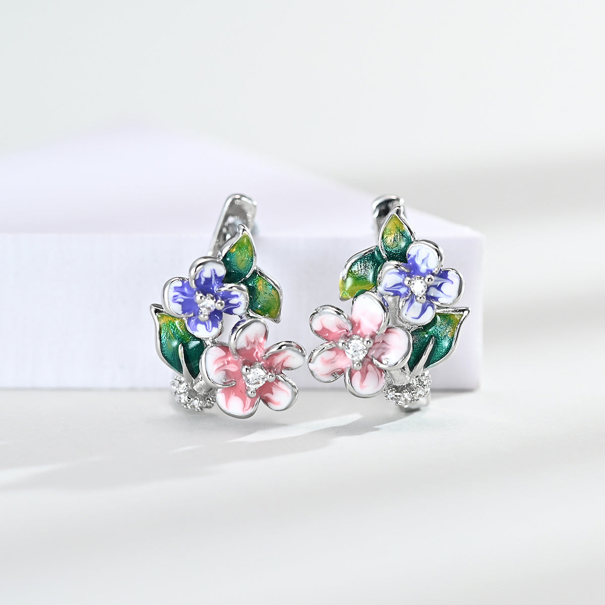 Blooming Flower Shaped Earrings