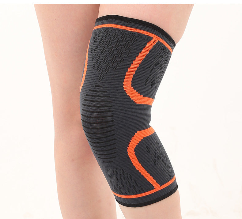 Double Corrugated Non-slip Stretch Keep Warm Nylon Needle Sports Kneecaps