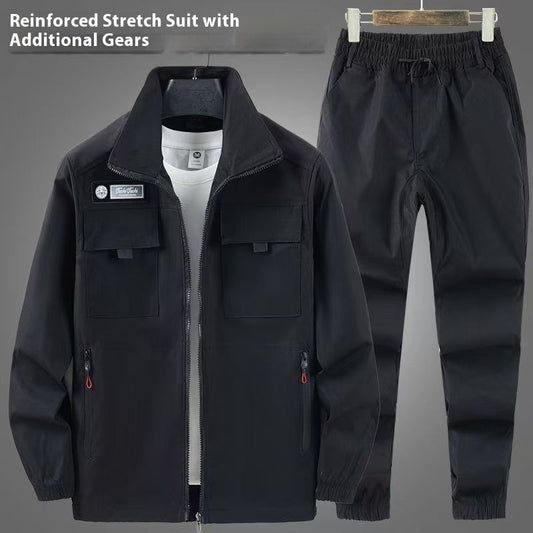 Workwear Men's Elastic Outdoor Leisure Suit Workwear Wear-resistant