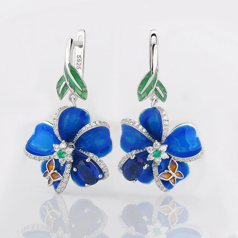 Blooming Flower Shaped Earrings