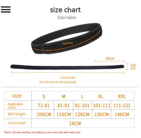 Tactical Hook Surface Inner Belt 15-inch Wide Velcro Ronin Inner Belt Waist Seal