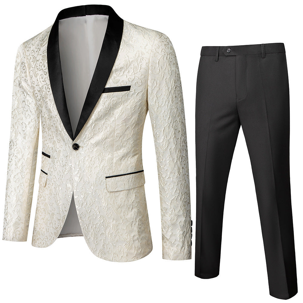 Men's Business Casual Suit Men's Slim Fit Two-piece Suit