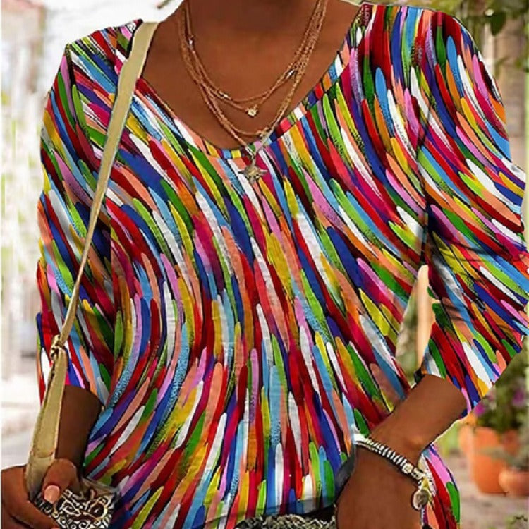 Digital Printed Long-sleeved T-shirt