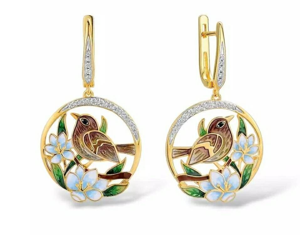 Blooming Flower Shaped Earrings