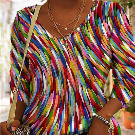 Digital Printed Long-sleeved T-shirt