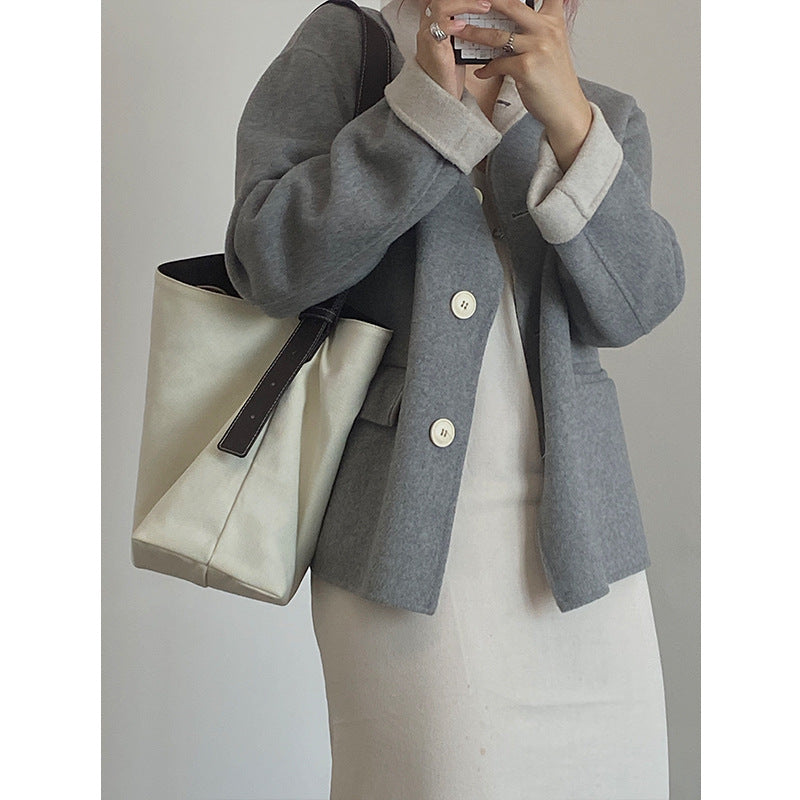 Japanese Simple Canvas Bag Handbags Trend