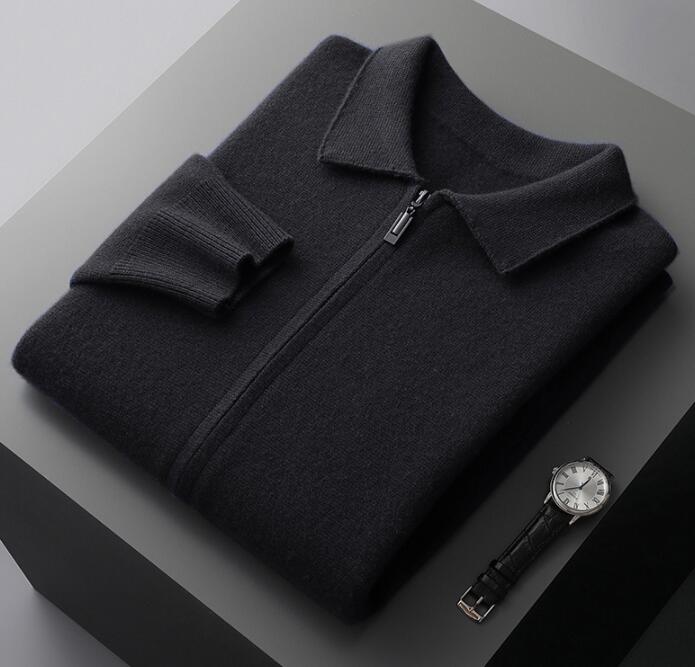 Men's Autumn And Winter Wool Knit Cardigan Loose Outer Wear