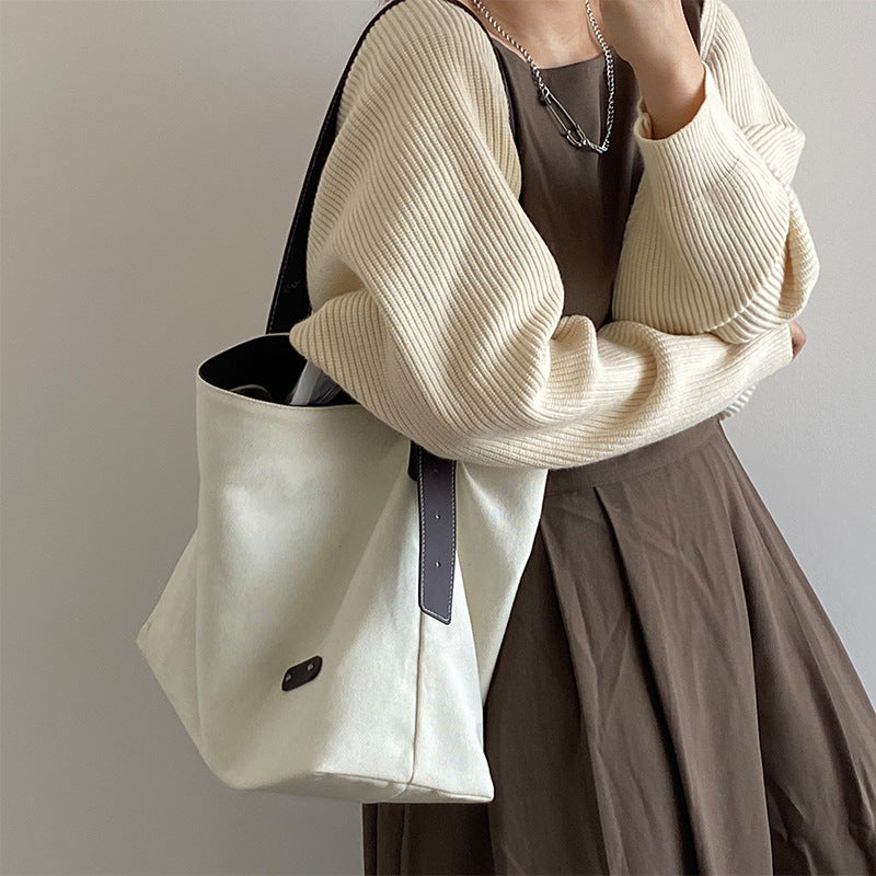 Japanese Simple Canvas Bag Handbags Trend