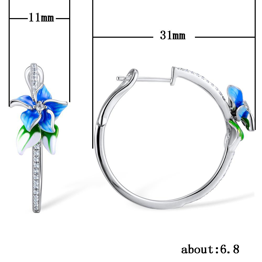 Blooming Flower Shaped Earrings
