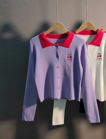 Girl Loose Lazy College Style Cardigan Coat