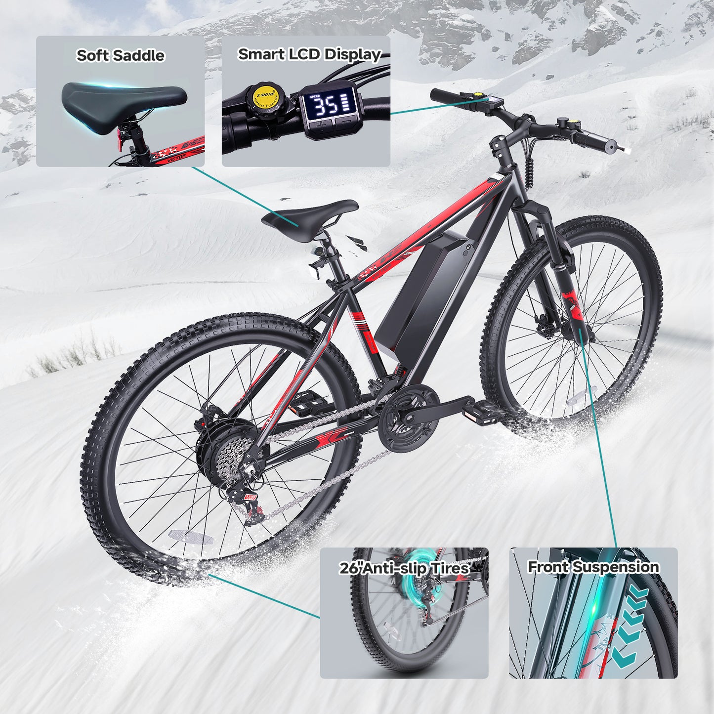City Electric Bike, Disc Brakes