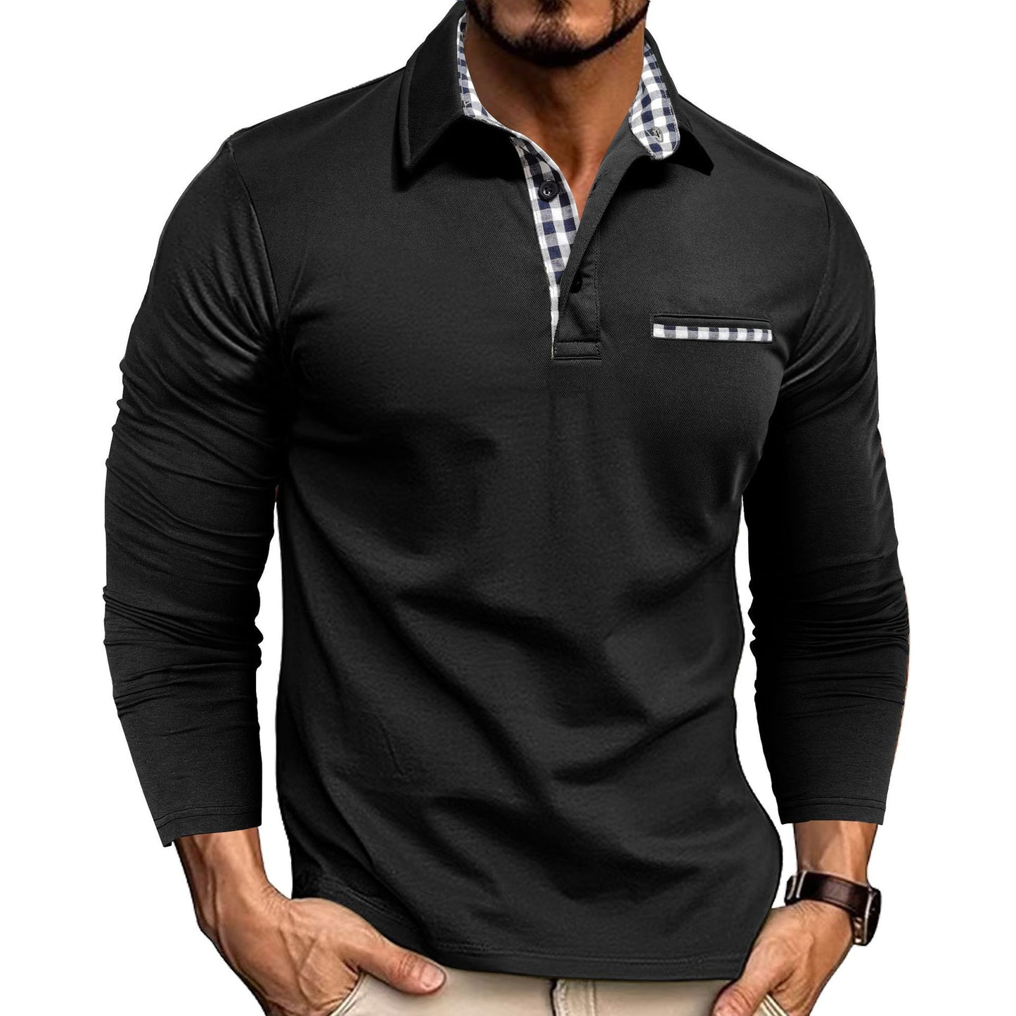 Long Sleeve Top Men's Clothing