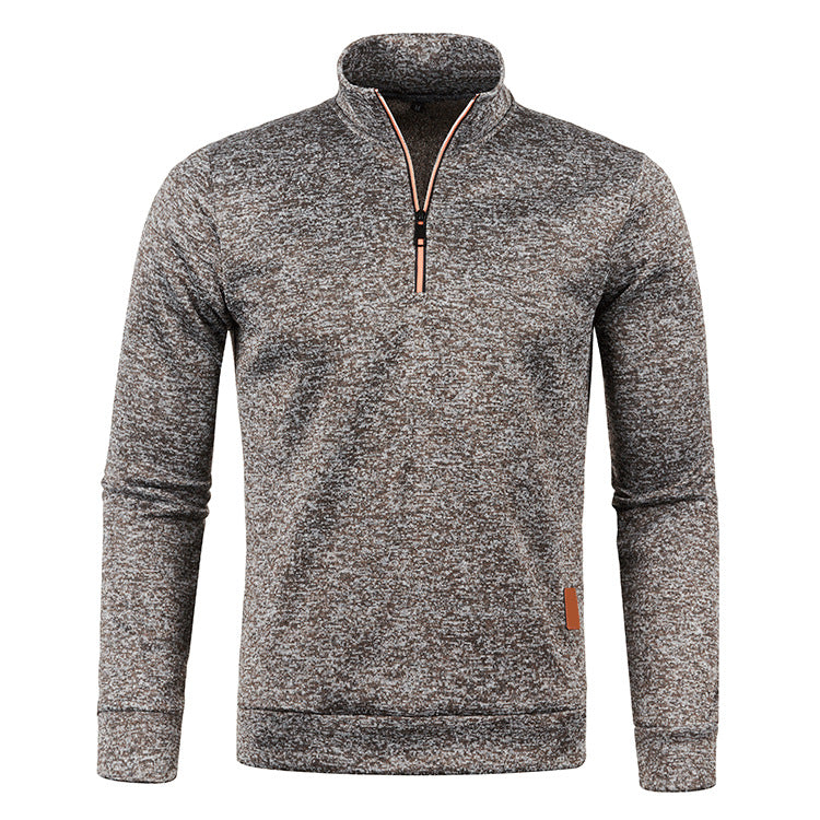 Autumn And Winter Men's Zippered Sweater