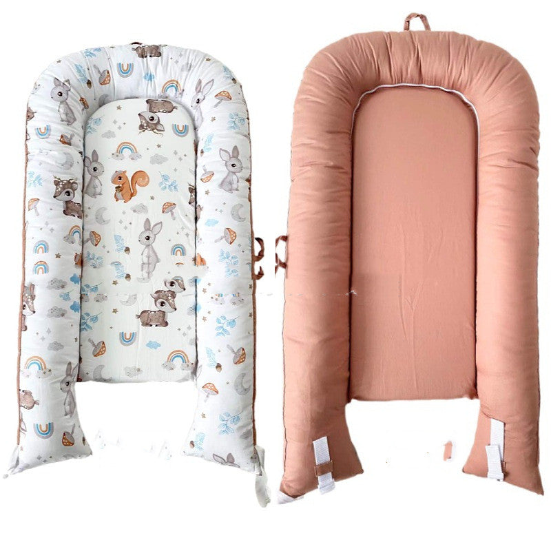 Newborn Baby Crib Middle Bed Portable Removable