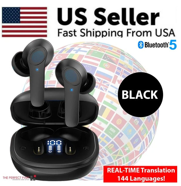 Translator Earbuds 144 Languages Real Time Online Off-line Translation Earphones