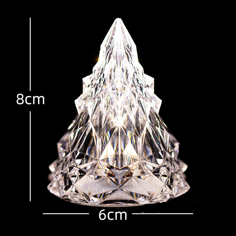 Ins Beautiful Iceberg Night Led Lights High-value Creative Led Christmas Ornaments Crystal Lamp