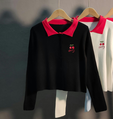 Girl Loose Lazy College Style Cardigan Coat