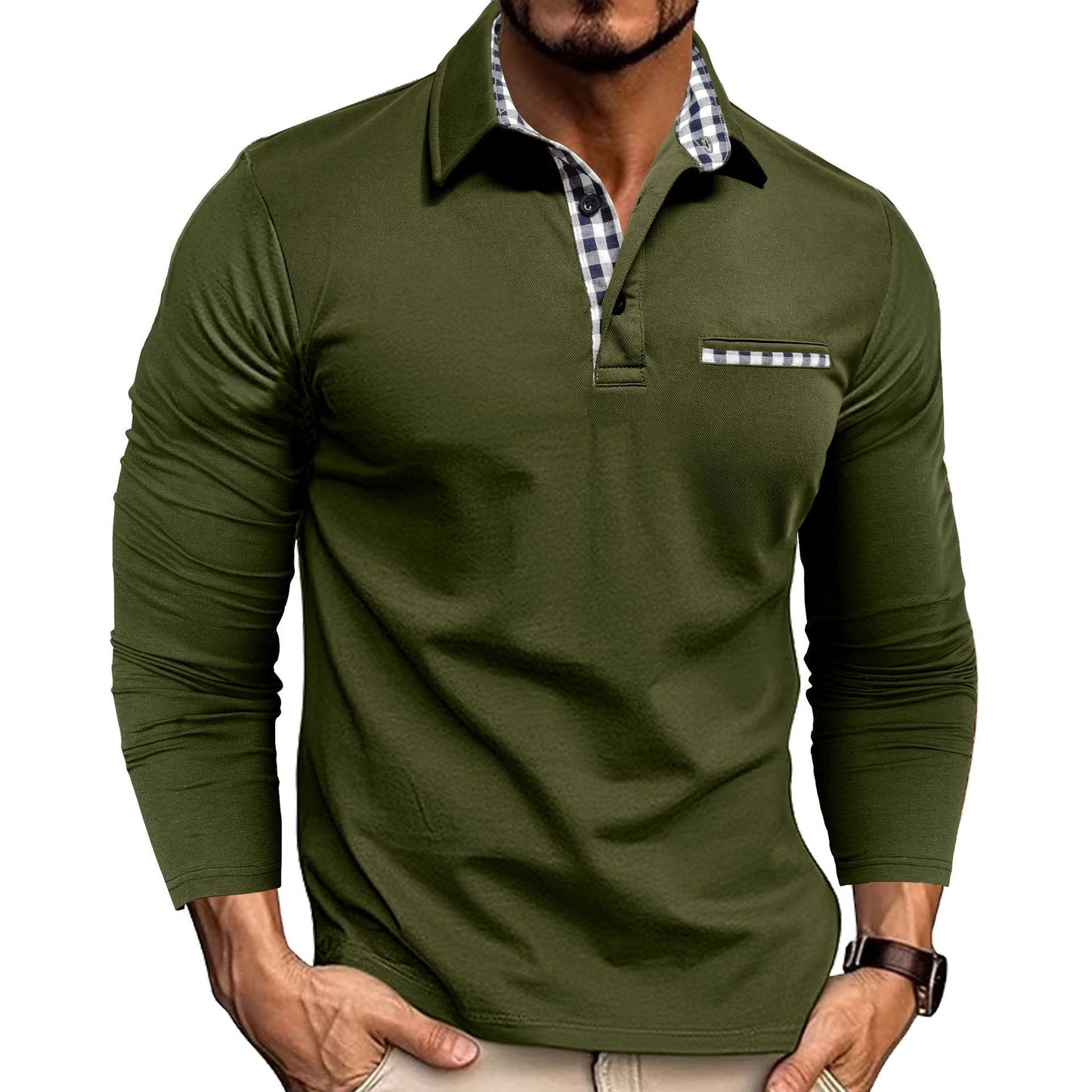 Long Sleeve Top Men's Clothing