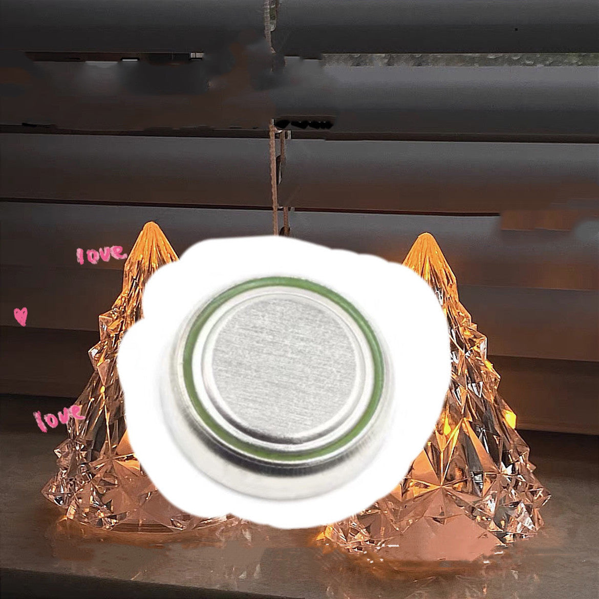 Ins Beautiful Iceberg Night Led Lights High-value Creative Led Christmas Ornaments Crystal Lamp