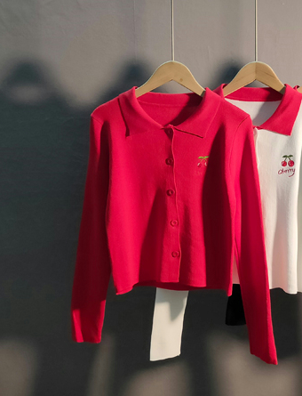 Girl Loose Lazy College Style Cardigan Coat