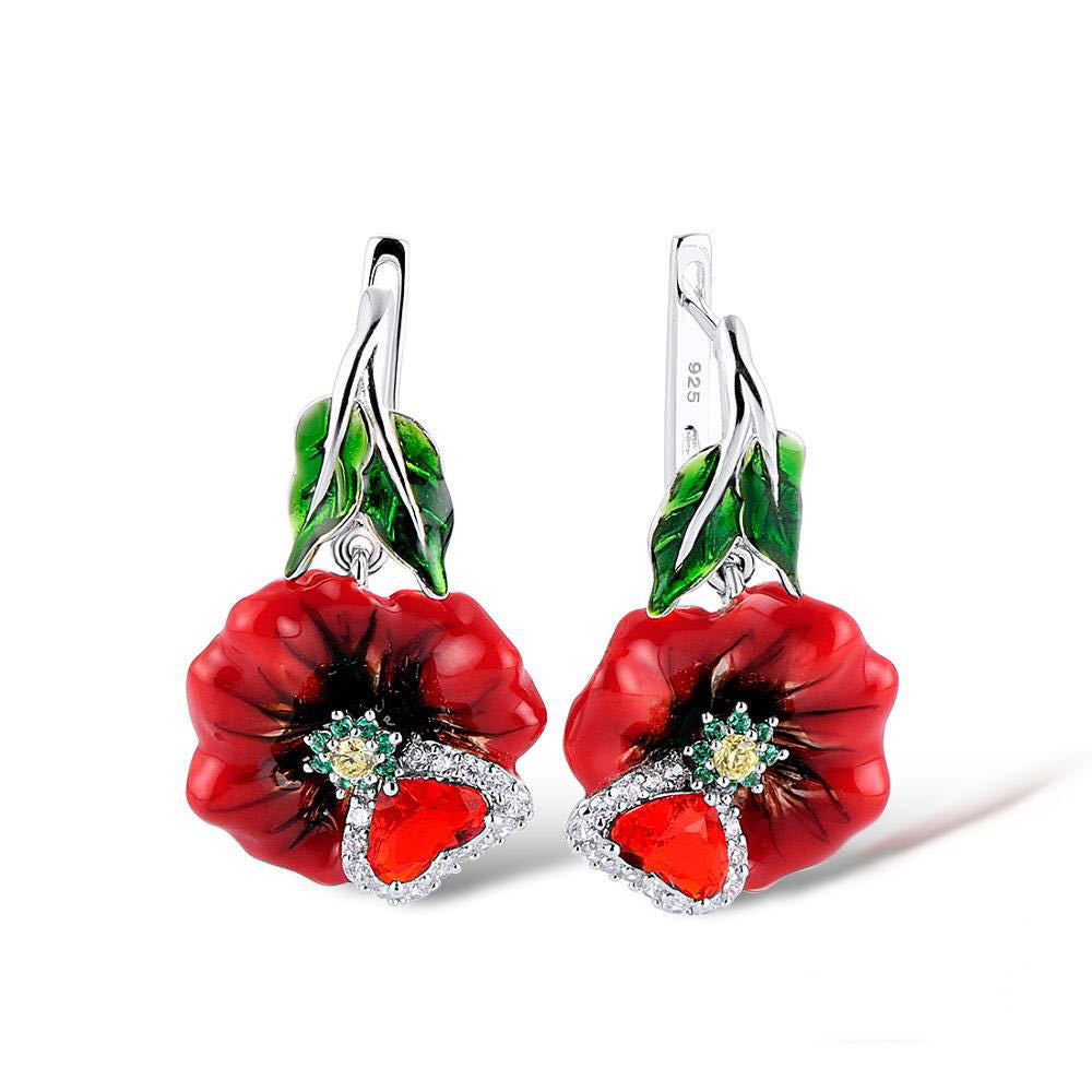 Blooming Flower Shaped Earrings